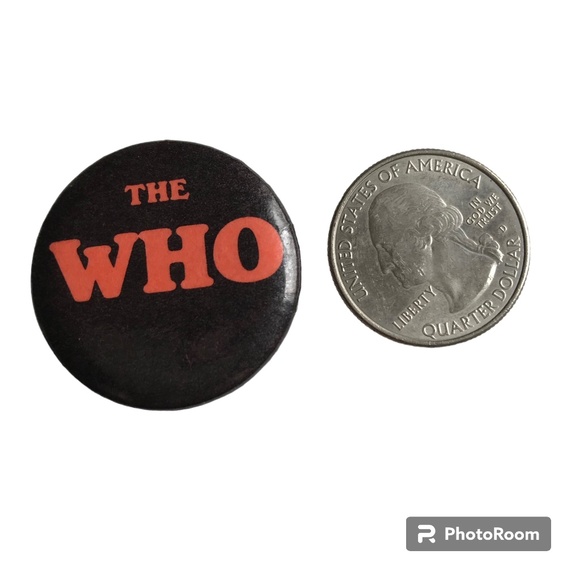 Vintage 1980's "The Who" Button - Picture 2 of 4